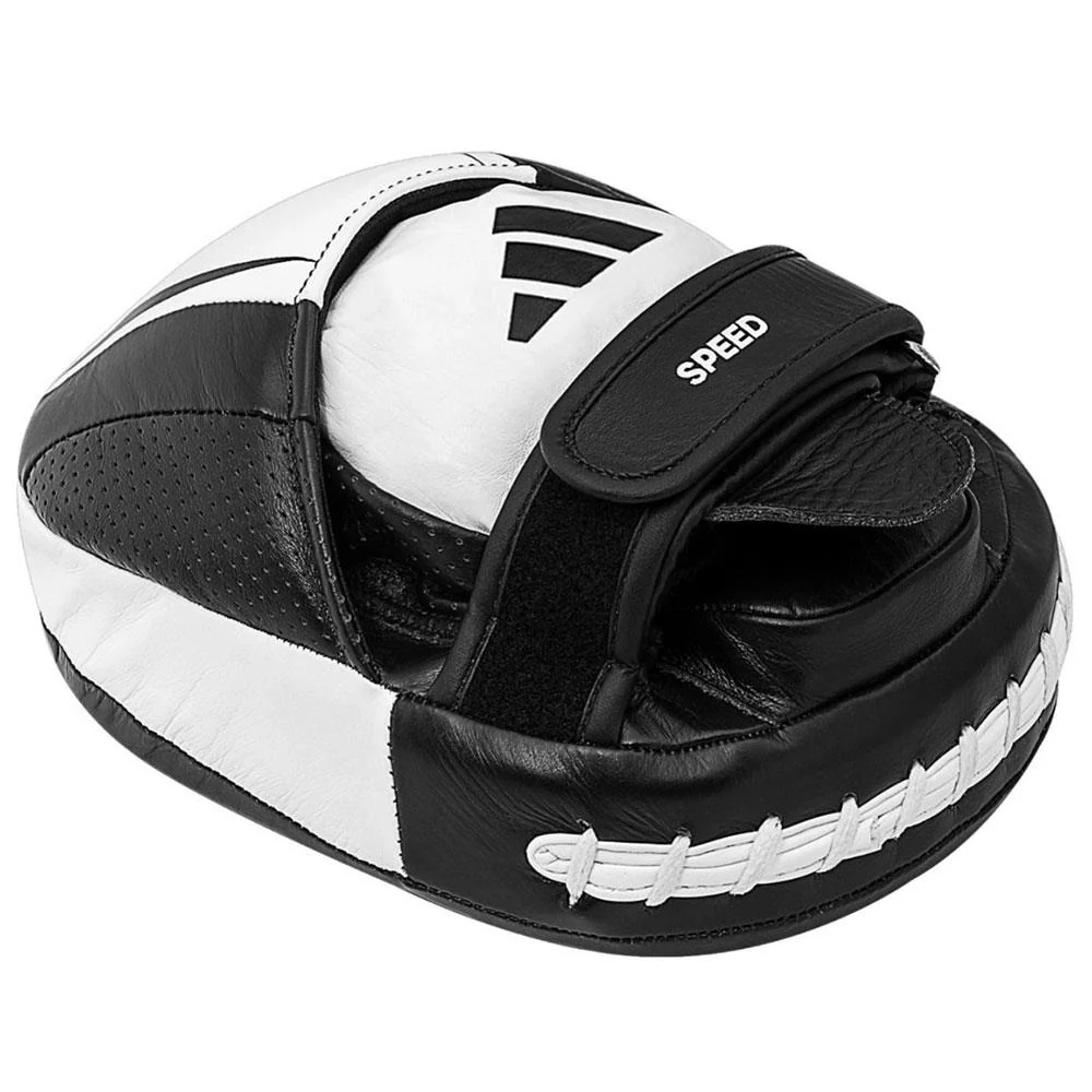 Adidas Leather Pro Speed 550 Focus Mitts Black/White - Image 2