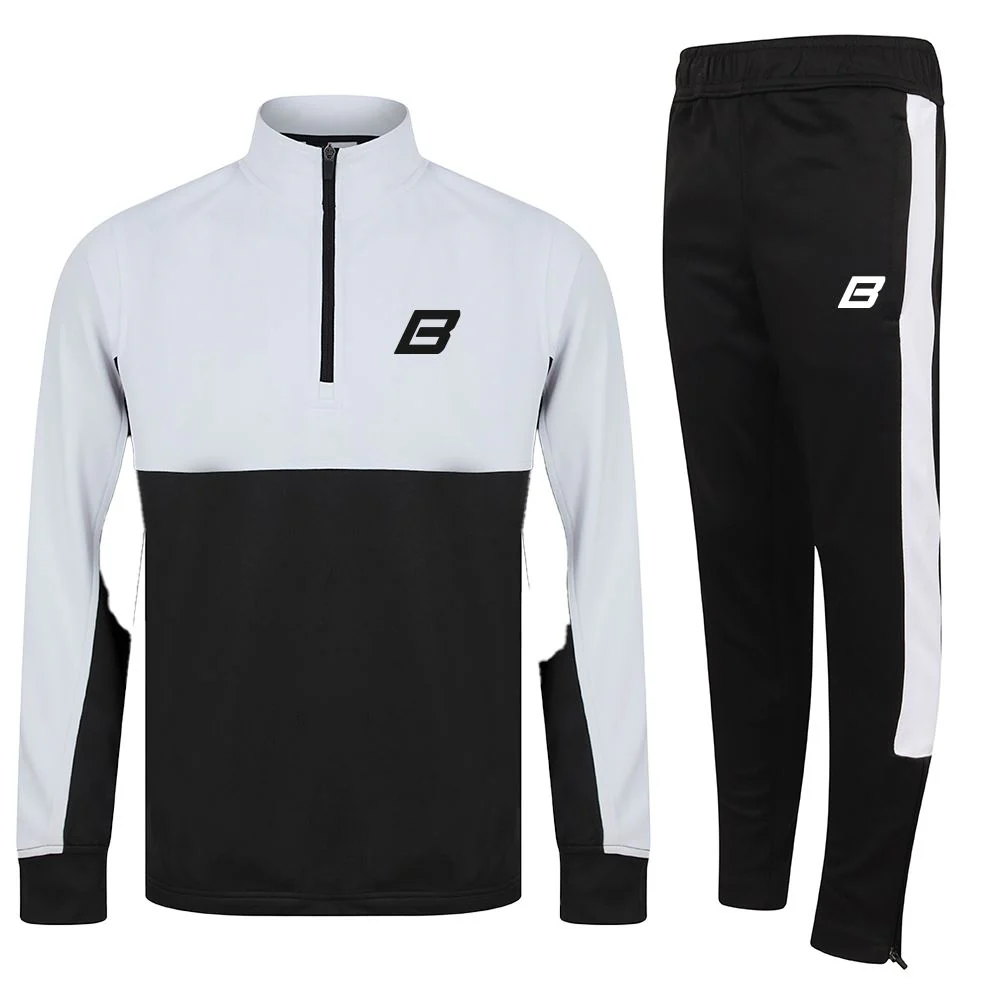 Be First Contrast 1/4 Zip Tracksuit - Image 3