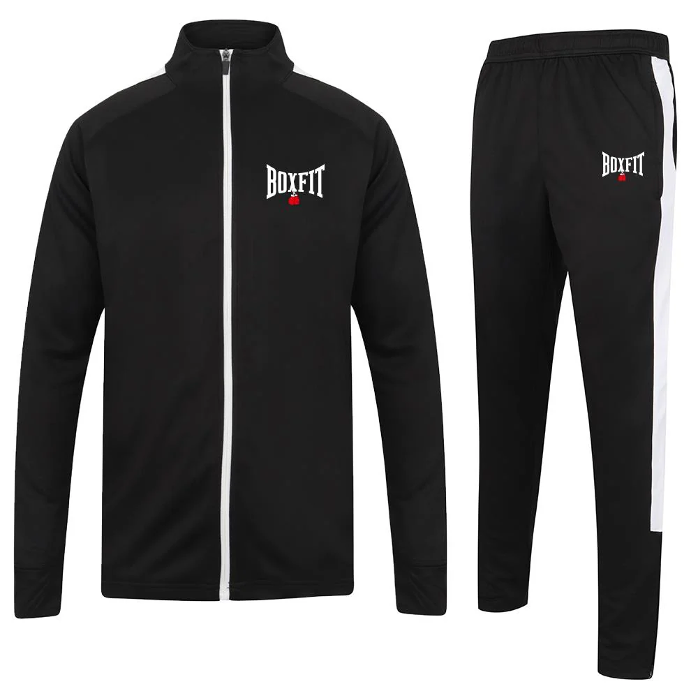 Boxfit Embroidered Logo Slim Fit Poly Tracksuit - Image 6