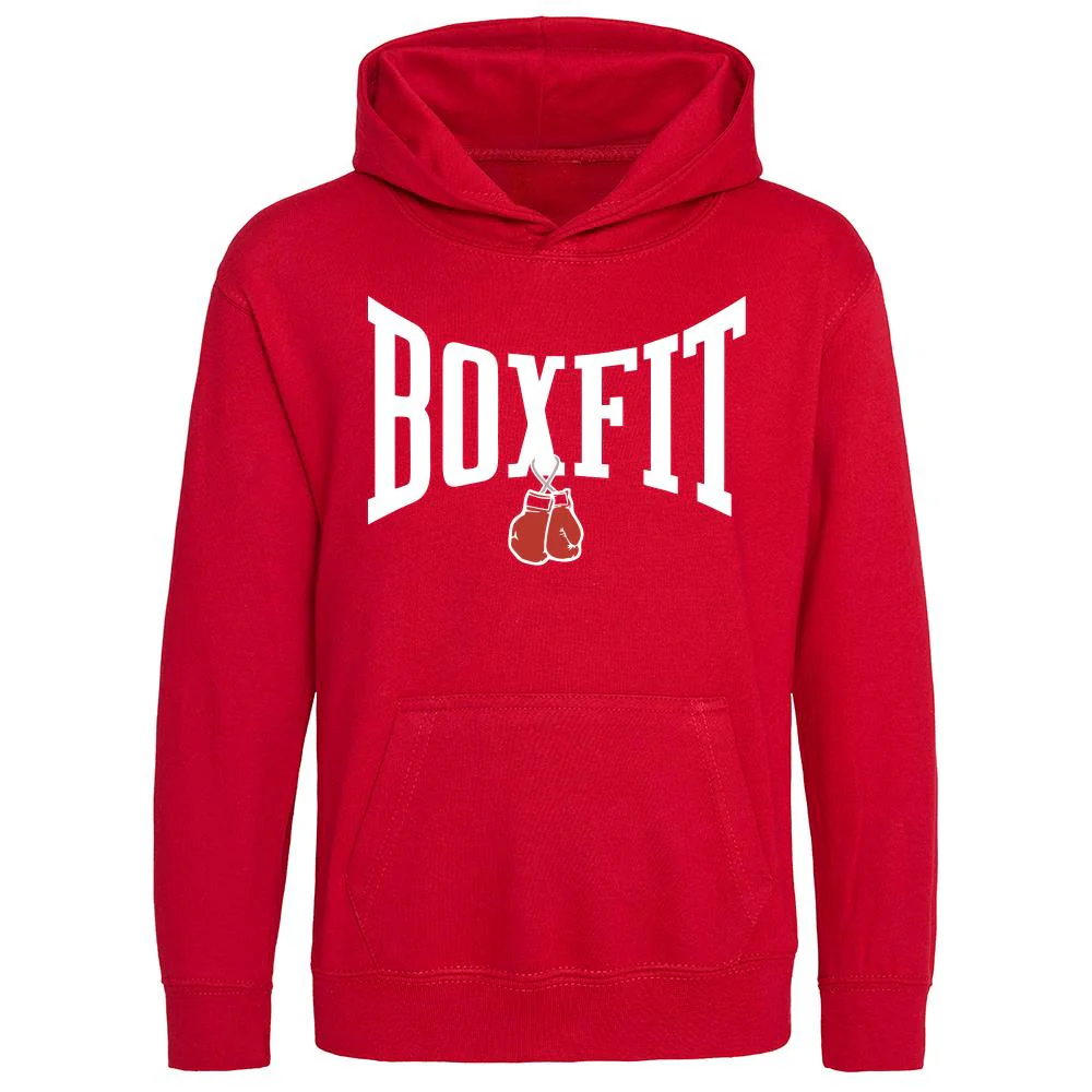 Boxfit Junior Large Logo Branded Hoodie - Image 3