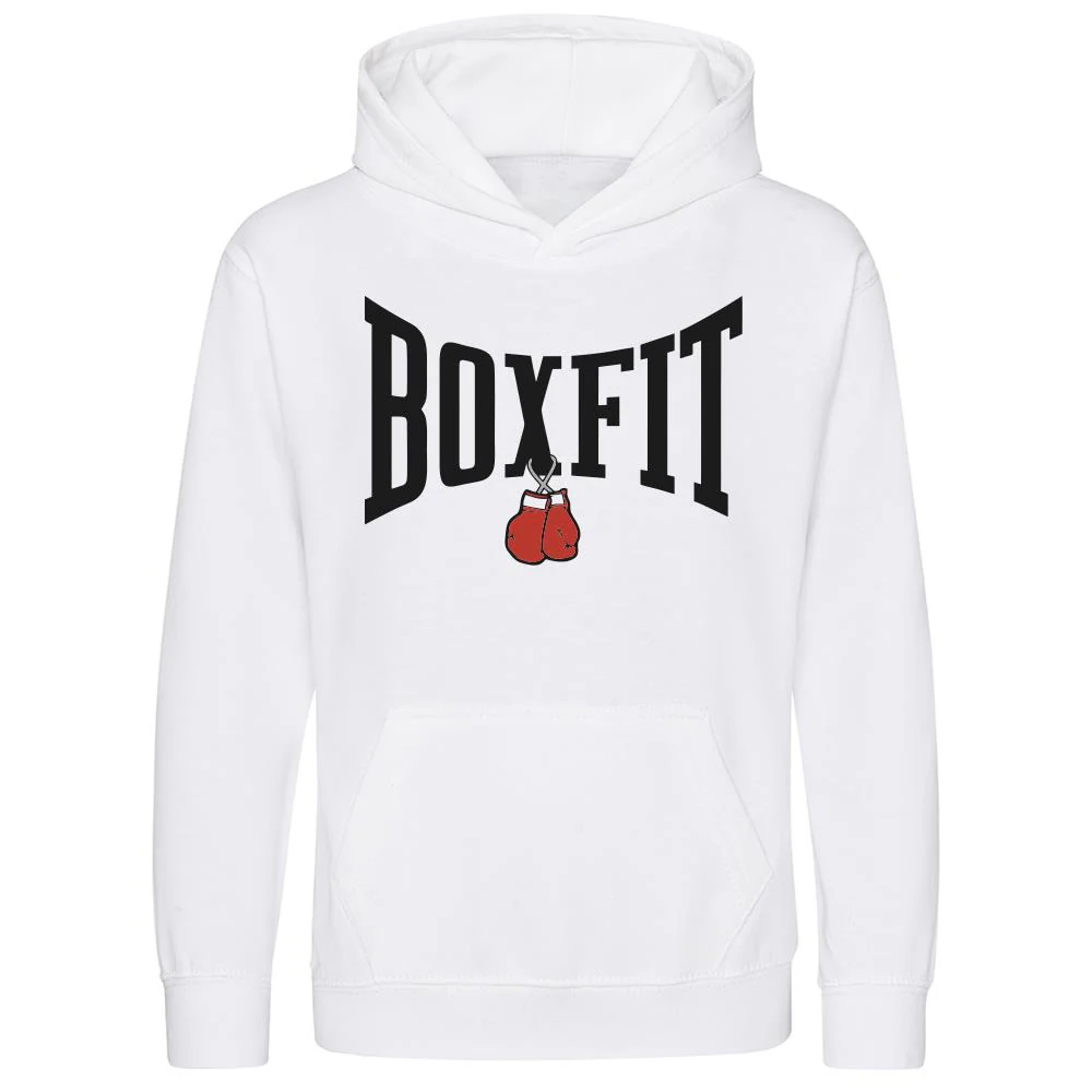 Boxfit Junior Large Logo Branded Hoodie - Image 7