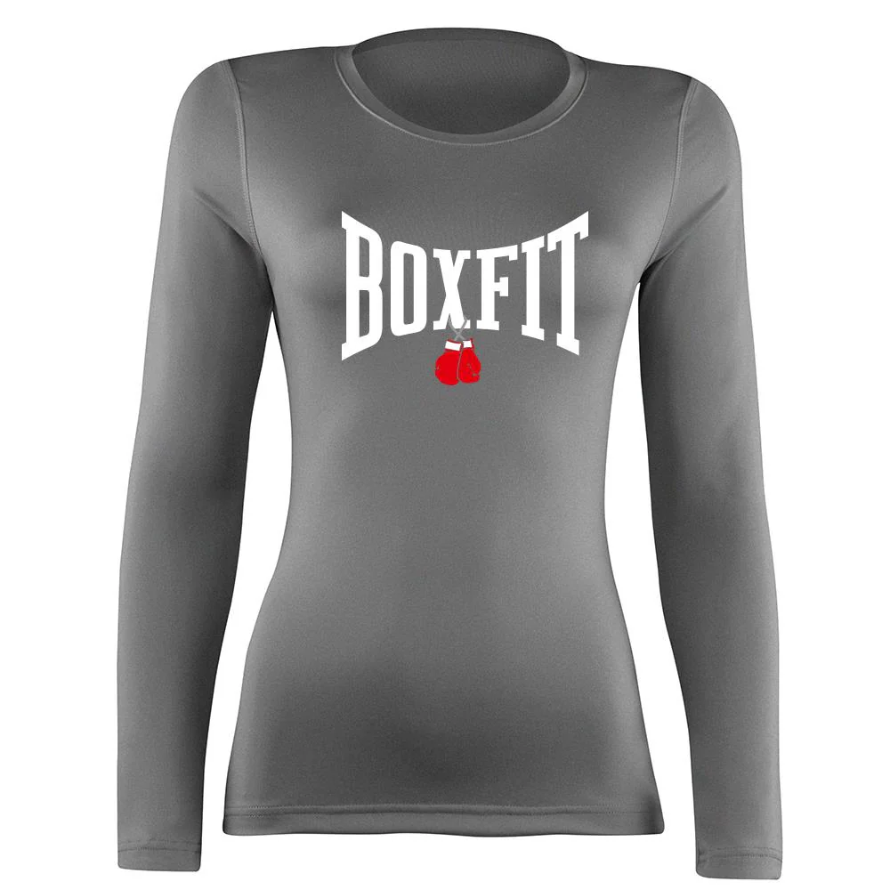 Boxfit Rhino Womens L/S Large Logo Base Layer - Image 6