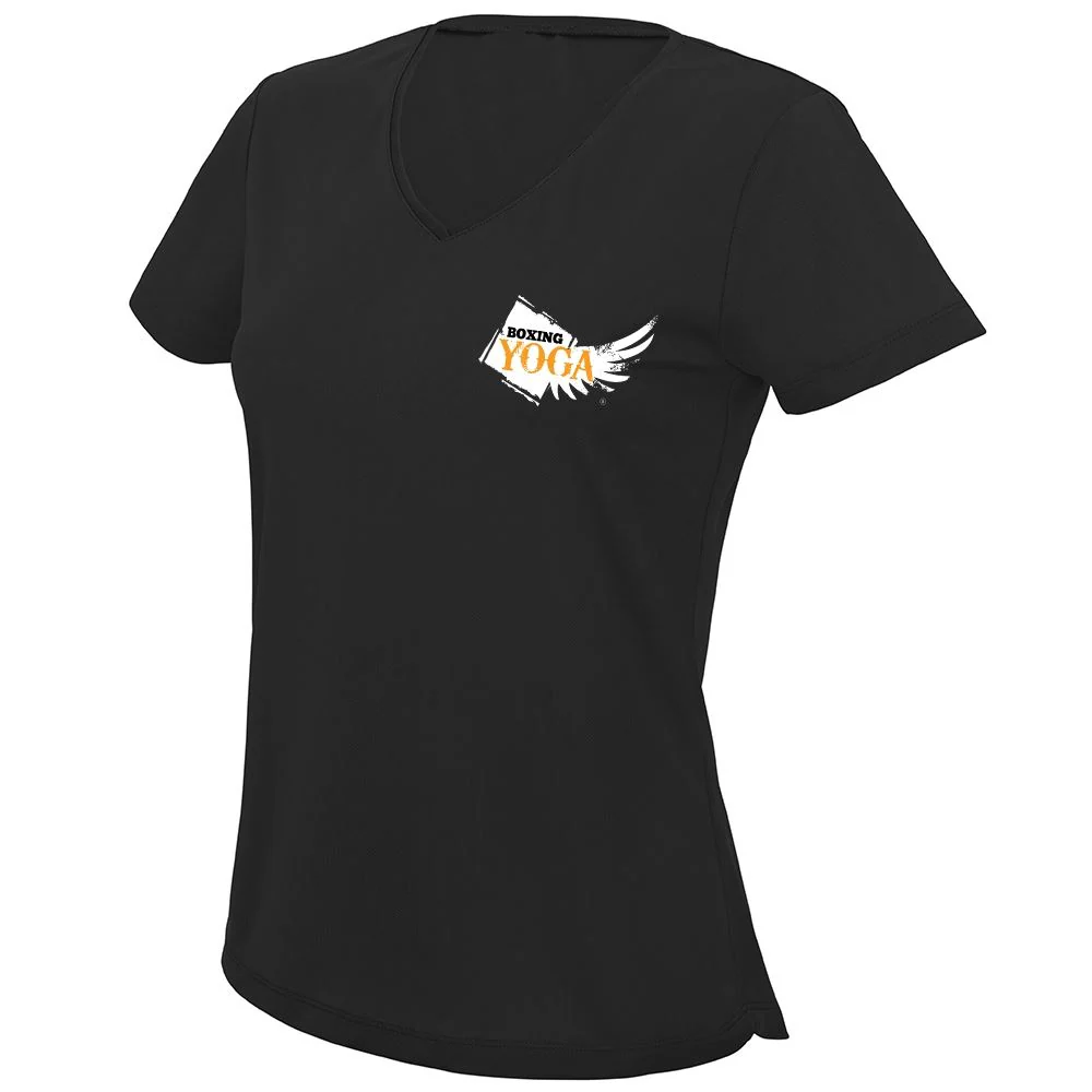 Boxing Yoga V-Neck Girlie Cool T - Image 2