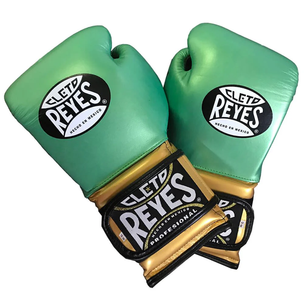 Cleto Reyes Sparring Gloves – Wbc Green & Gold - Image 2