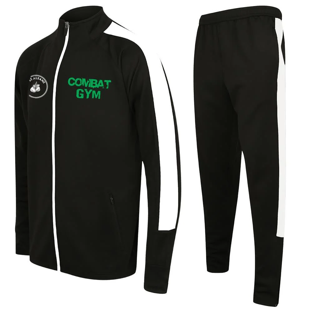 Combat Gym Slim Fit Poly Tracksuit - Image 2