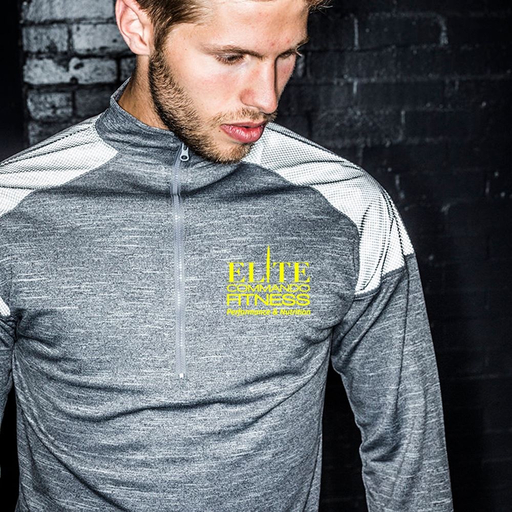 Elite Commando Fitness 1/4 Zip Top With Reflective Panels - Image 2