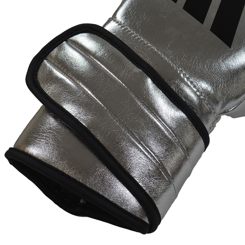 EXCLUSIVE ADIDAS PRO LINE METALLIC HOOK & LOOP BOXING GLOVES - SILVER - Image 5