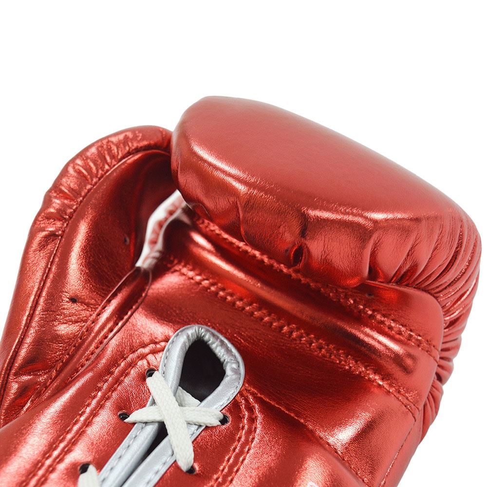 EXCLUSIVE ADIDAS ADISPEED METALLIC LACE BOXING GLOVES - RED - Image 5