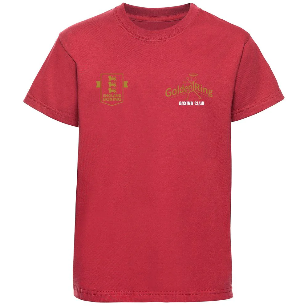 Golden Ring Boxing Club Kids Cotton T-Shirt - Image 3