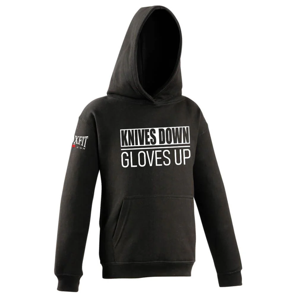 Knives Down Gloves Up Kids Hoodie