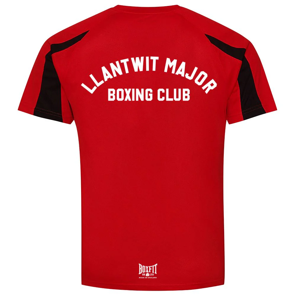 LLantwit Major Boxing Club Kids Contrast Poly T-Shirt - Image 2