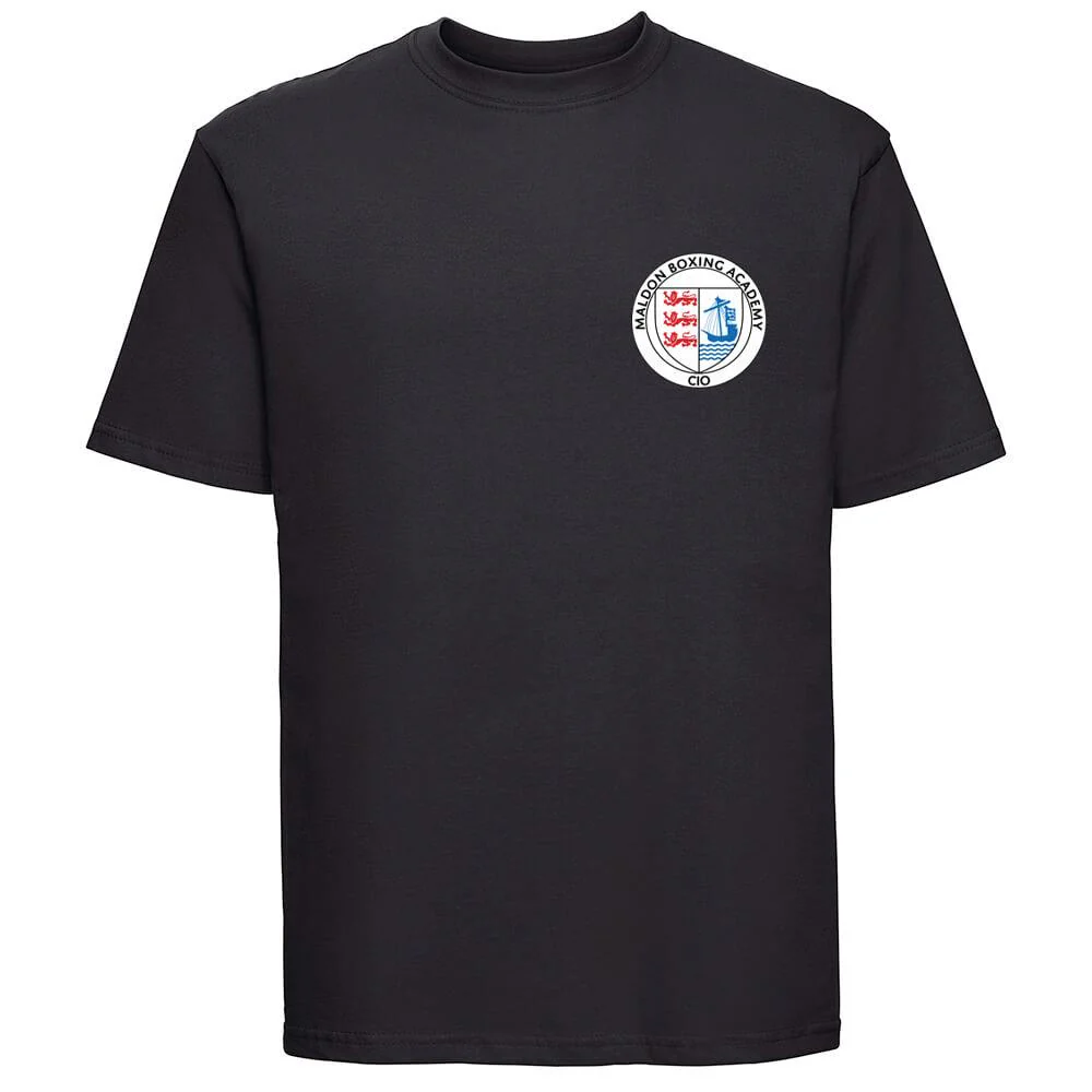 Maldon Boxing Academy Kids T-Shirt White Black Boys