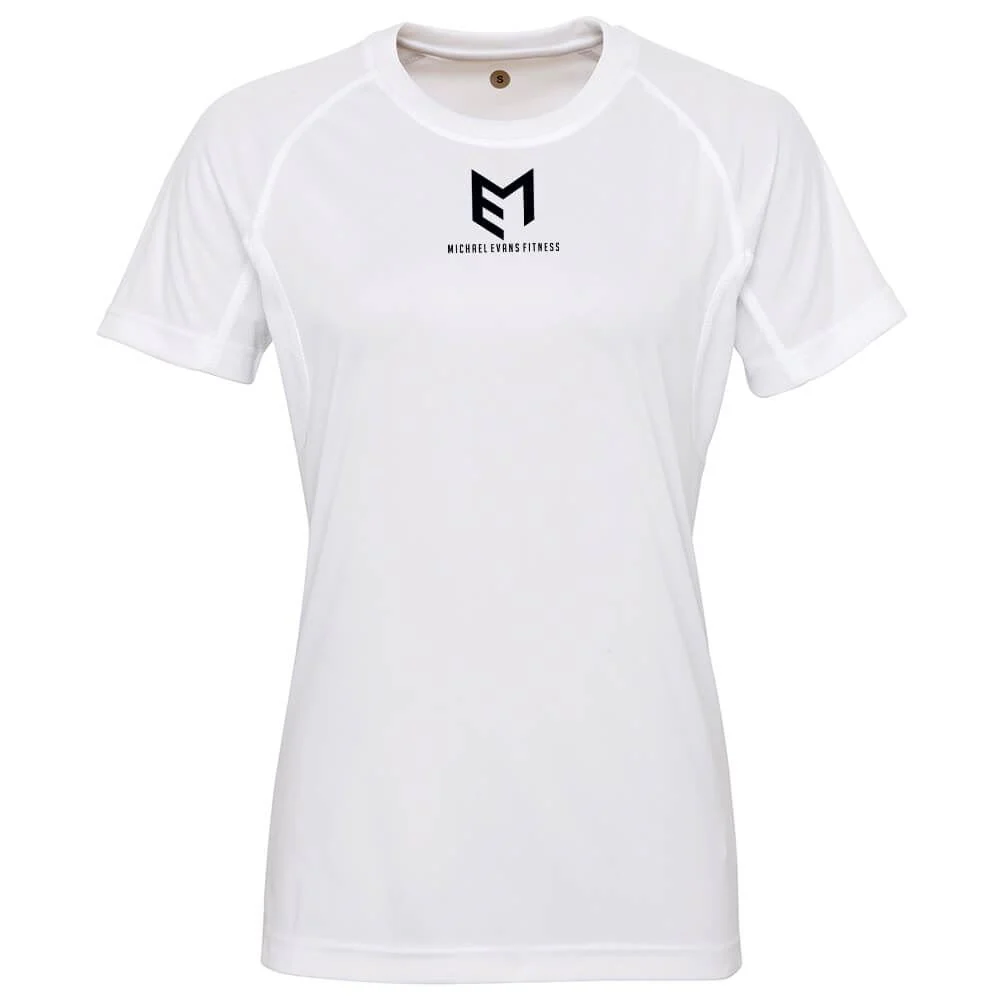 Michael Evans Fitness Womens Panelled Tech Tee - Image 2