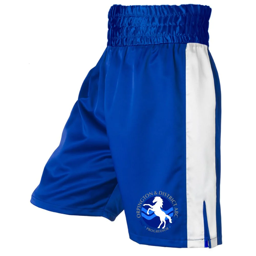 Orpington & District ABC Stripe Satin Boxing Shorts - Image 2