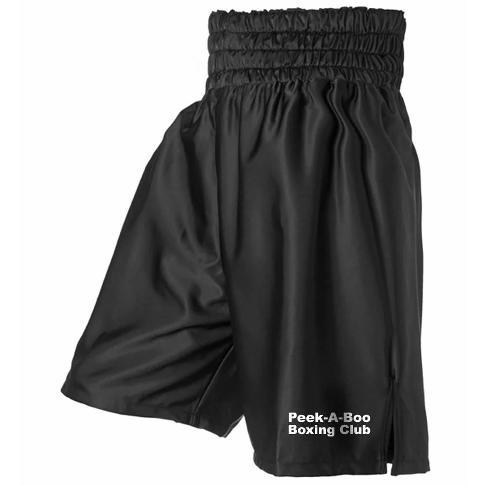 Peek-A-Boo-Boxing Club Satin Shorts - Image 2
