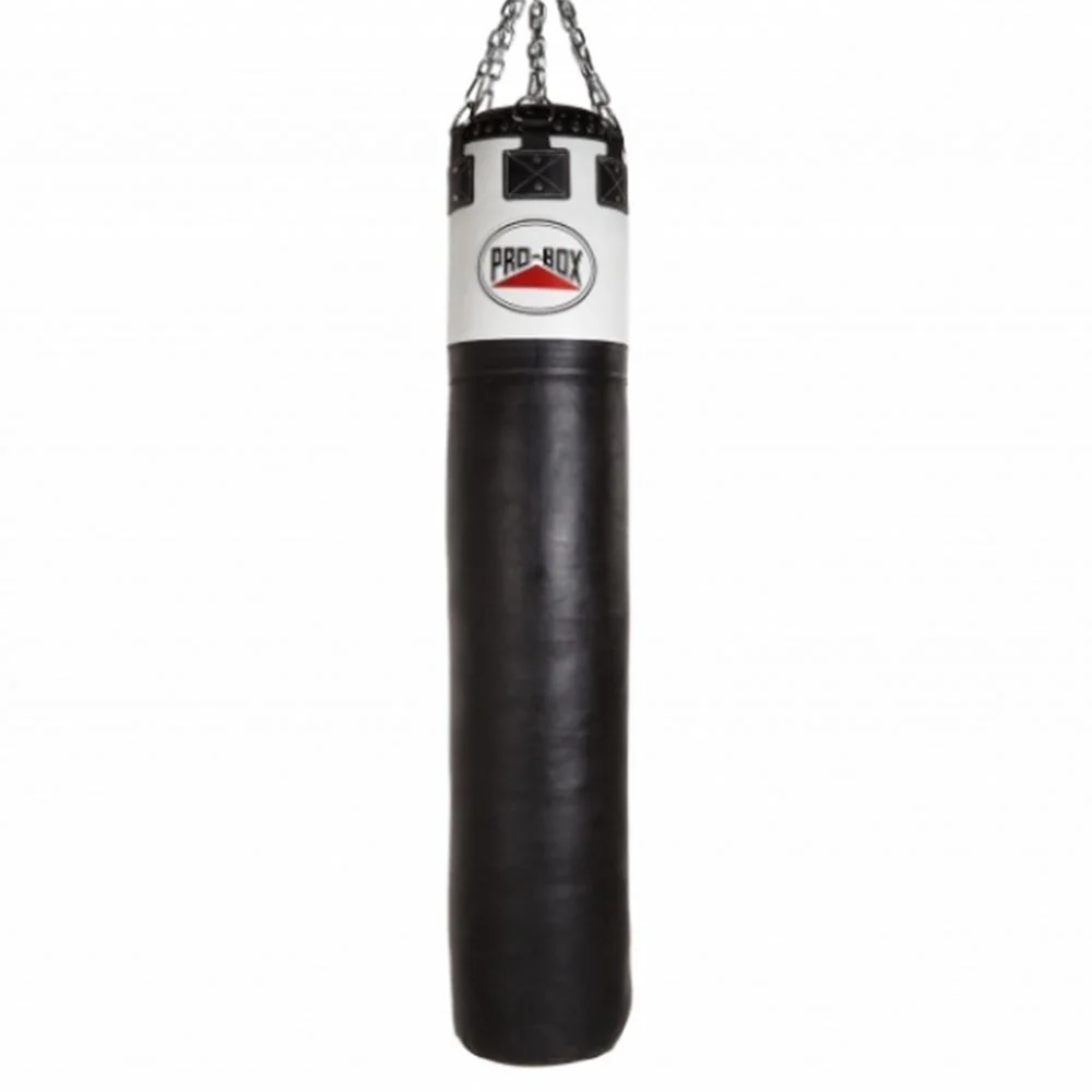 Pro Box Black-White Leather Punchbag