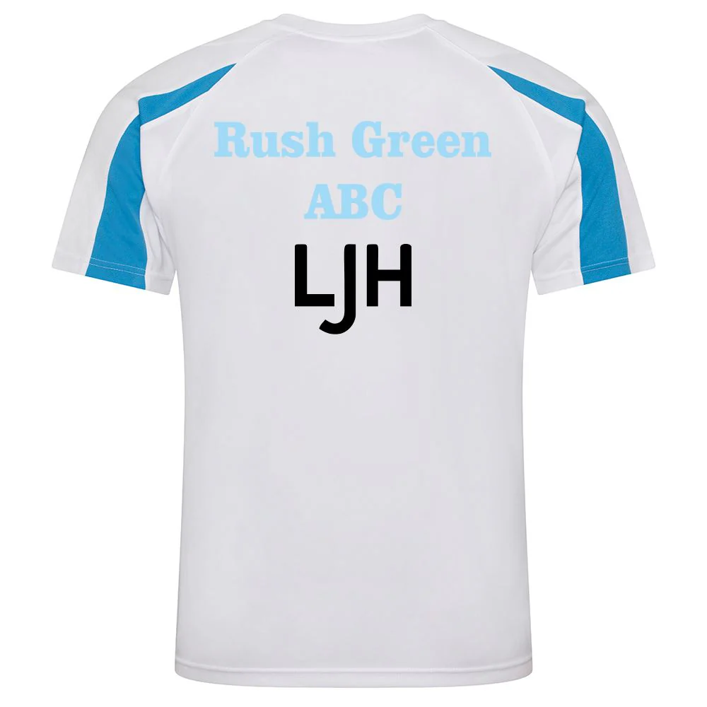 Rush Green ABC Contrast Poly T-Shirt - Image 4