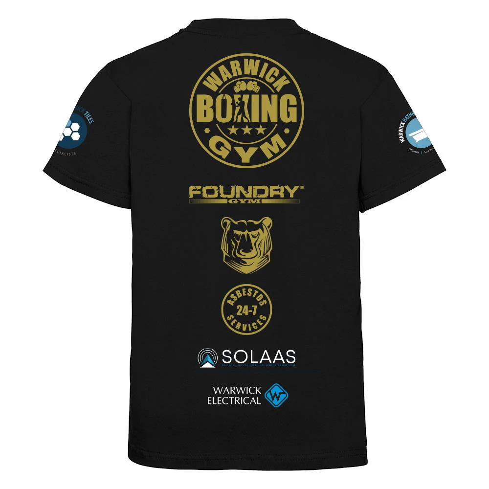 Warwick Boxing Gym Kids Cotton T-Shirt - Image 2
