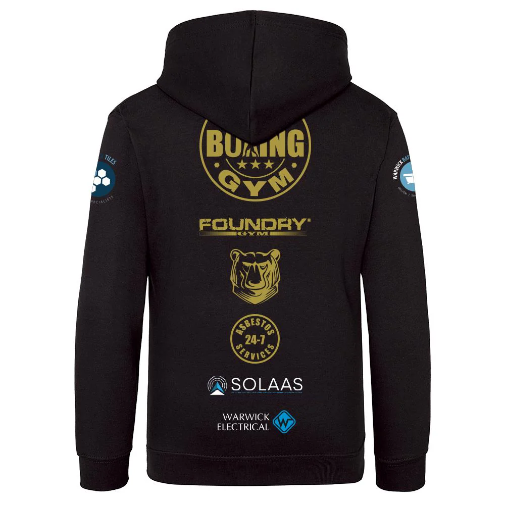 Warwick Boxing Gym Kids Hoodie - Image 2
