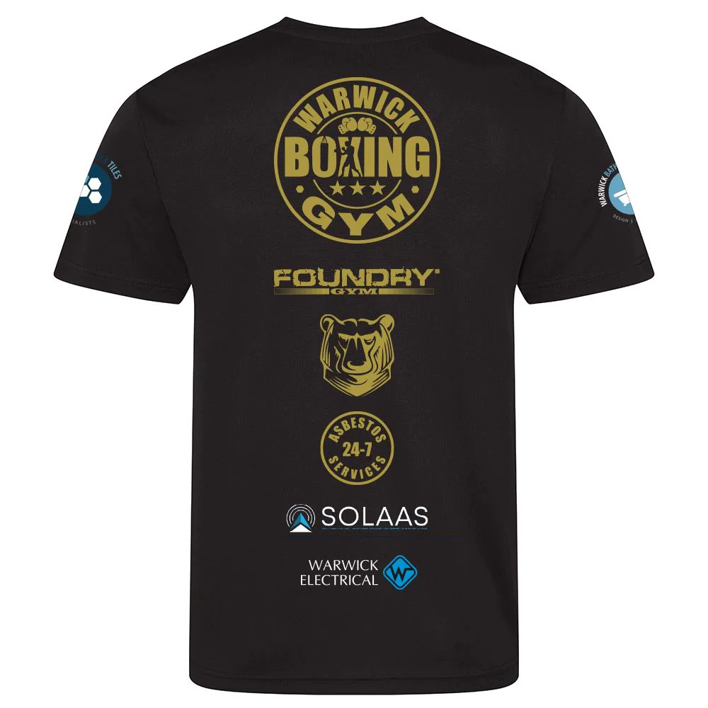 Warwick Boxing Gym Poly T-Shirt - Image 2